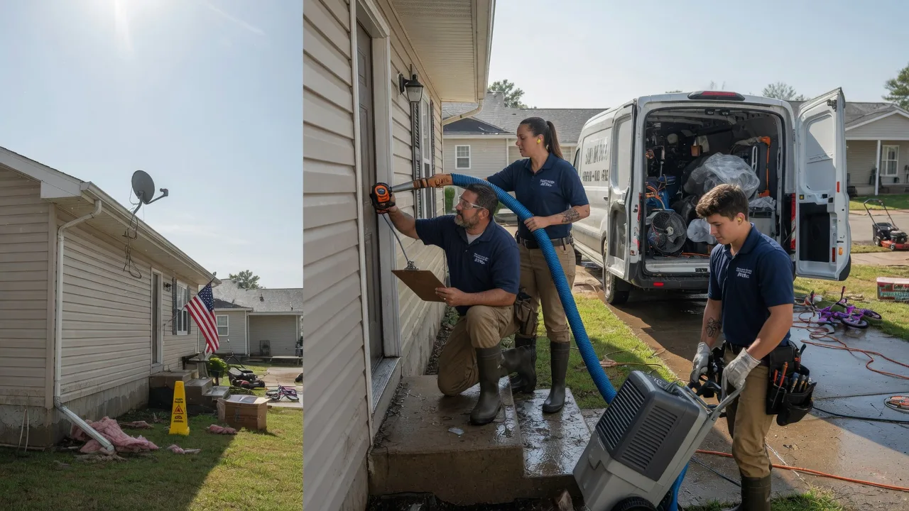 Ceiling Water Damage Restoration in Luxemburg, IA near me
